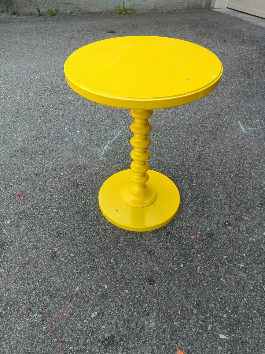 Yellow Accent Table - photo 3
