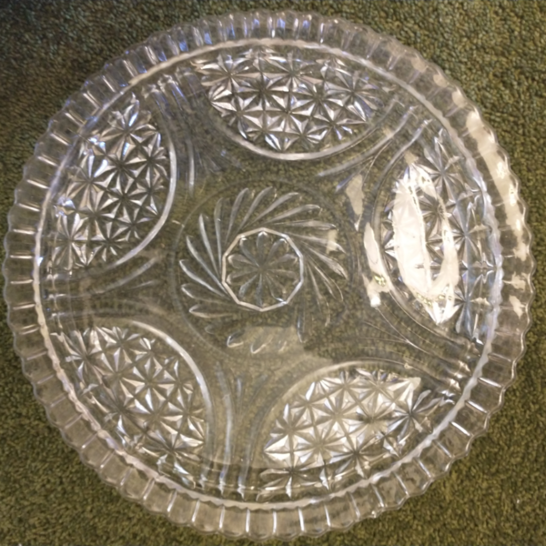 Clear Glass Serving Platter