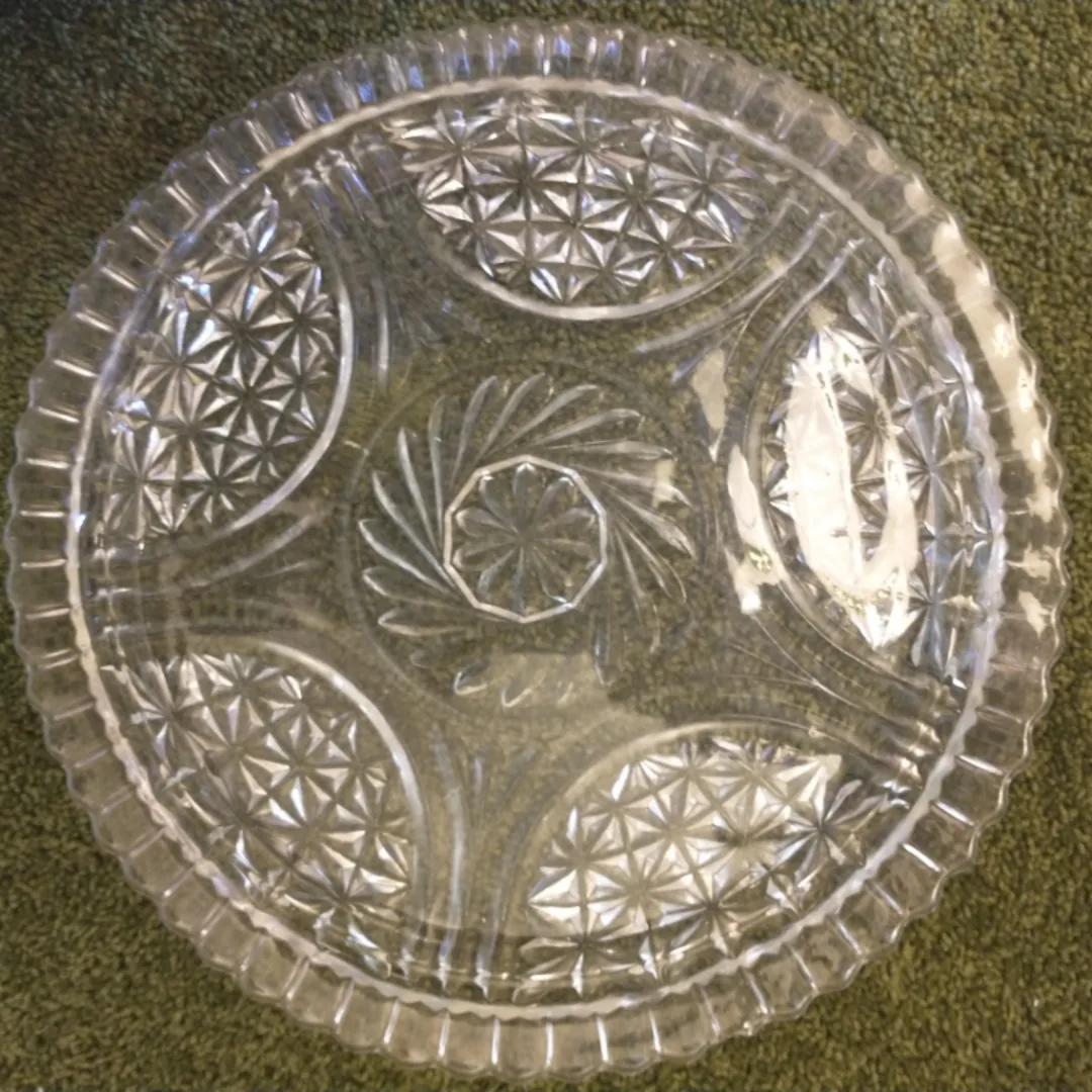 Clear Glass Serving Platter thumbnail