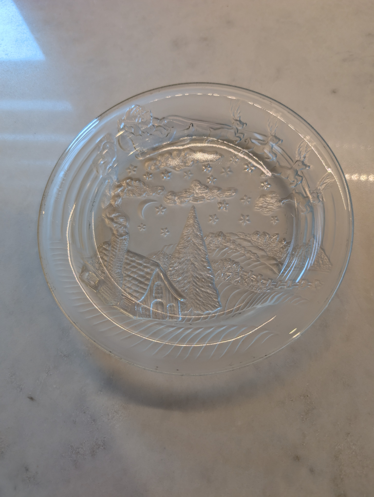 The Night Before Christmas Small Glass Dish