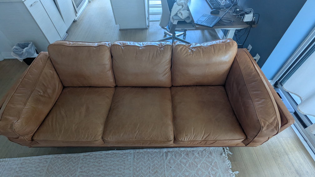 Leather Sofa from Structube, $2500 value - photo 2