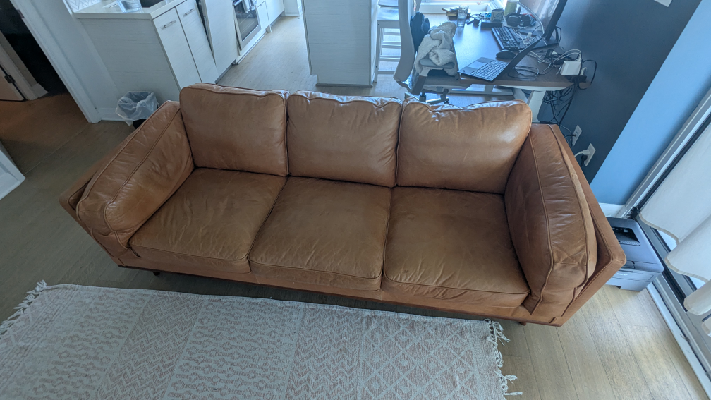 Leather Sofa from Structube, $2500 value - photo 3