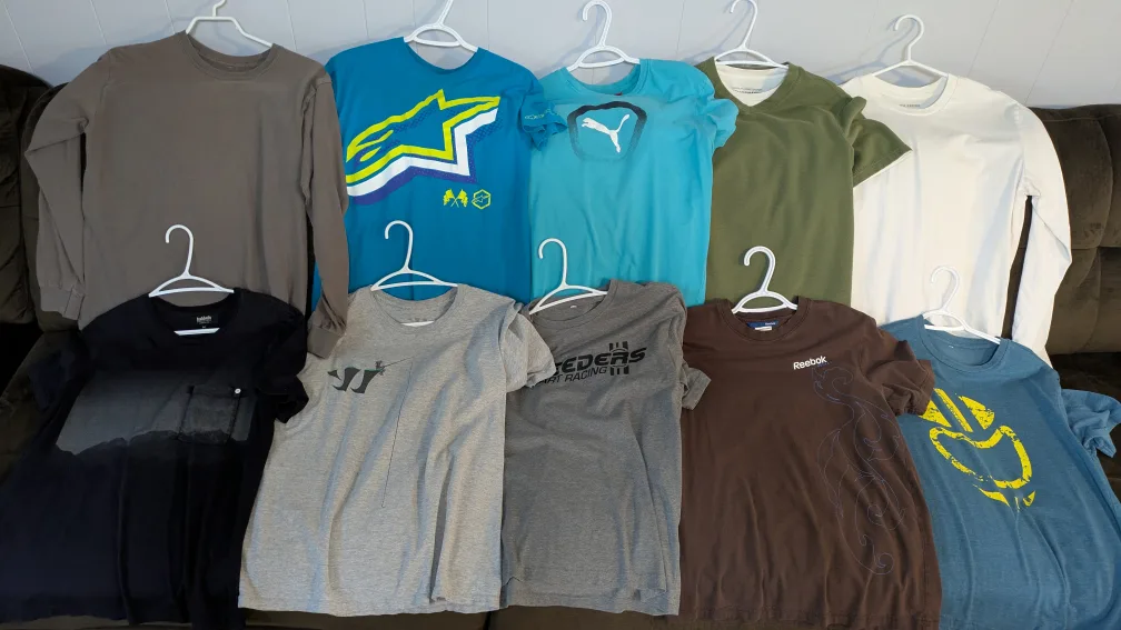 Men's T-Shirt, Tees, Long Sleeves - Various Brands & Sizes thumbnail