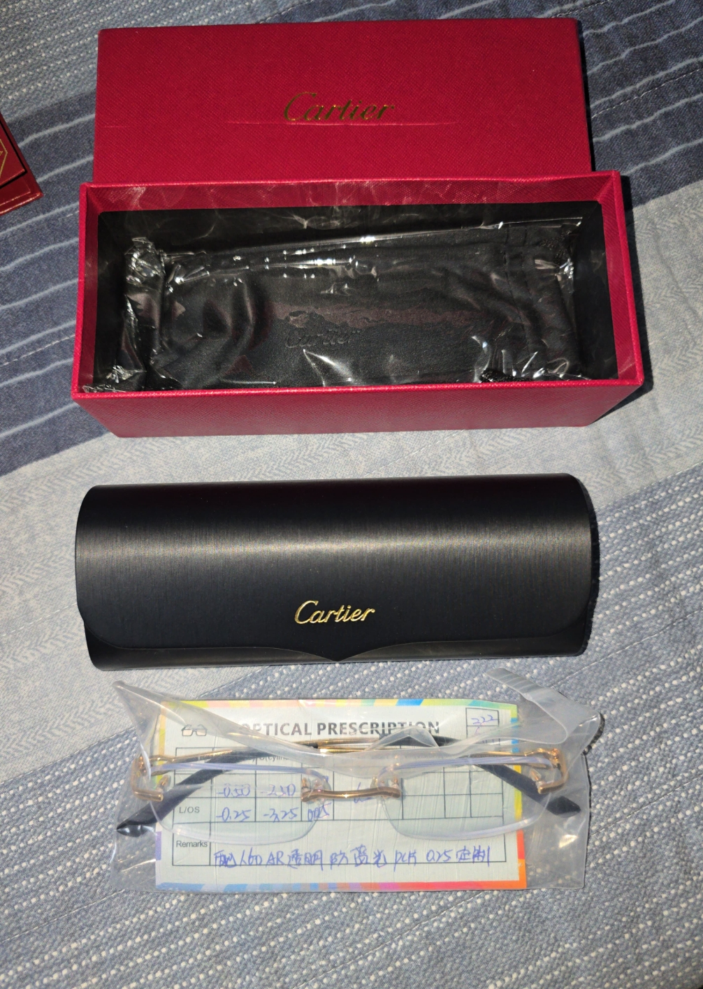Cartier Titanium 23KGB 145 Rimless Glasses - photo 3
