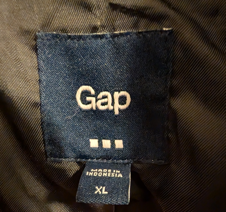Gap Black Wool Blend Cropped Pea Coat - XL - photo 4