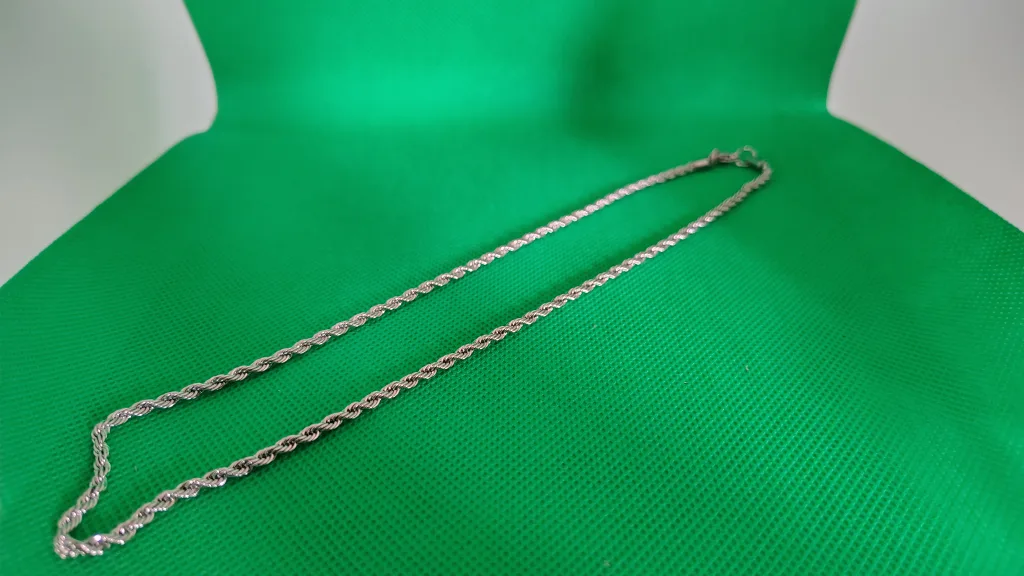 Silver Rope Chain Necklace thumbnail