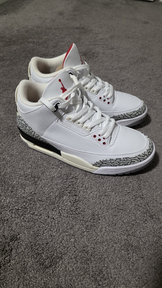 Nike Air Jordan 3 Retro White Cement US 10