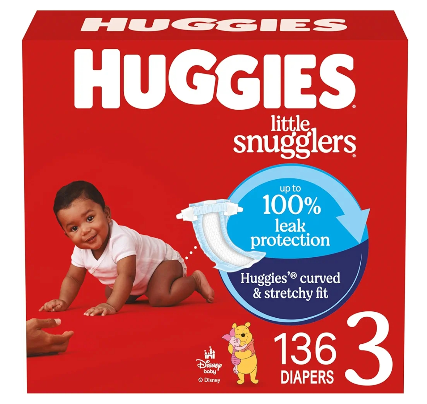 Huggies Little Snugglers Diapers, 136 count