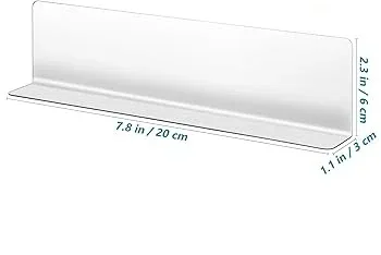 100 PVC Clear Shelf Dividers - 7.8 in / 20 cm image indicator(5)