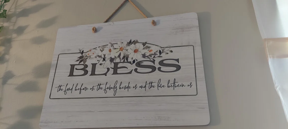 Bless the Food Sign - Home Decor thumbnail
