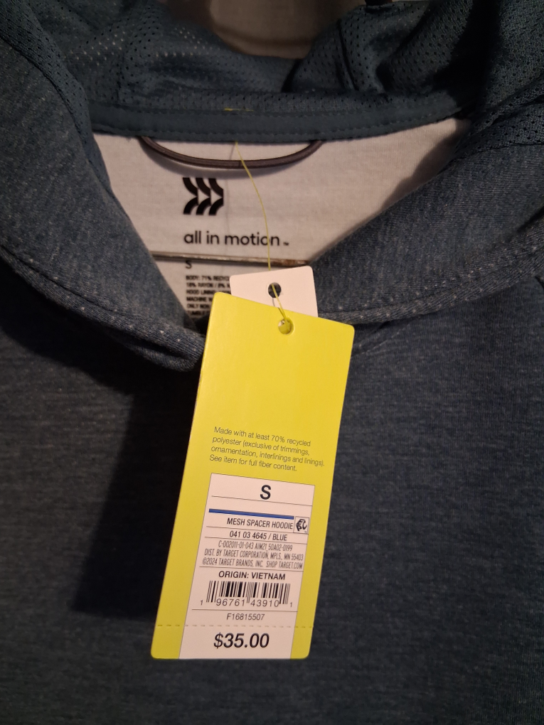 All in Motion Blue Hoodie - Size S - photo 3