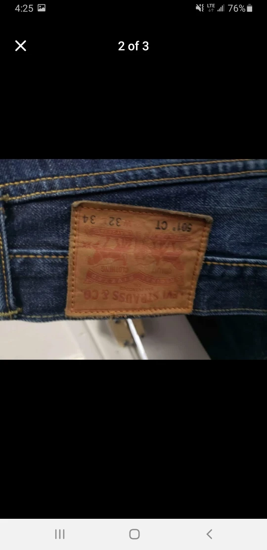 Levi's 501 CT Jeans, Size 32x34 - photo 2
