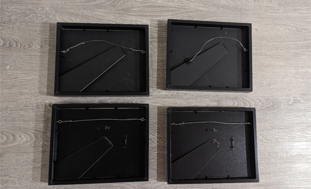 4 Black Picture Frames (8 x 10) - photo 2