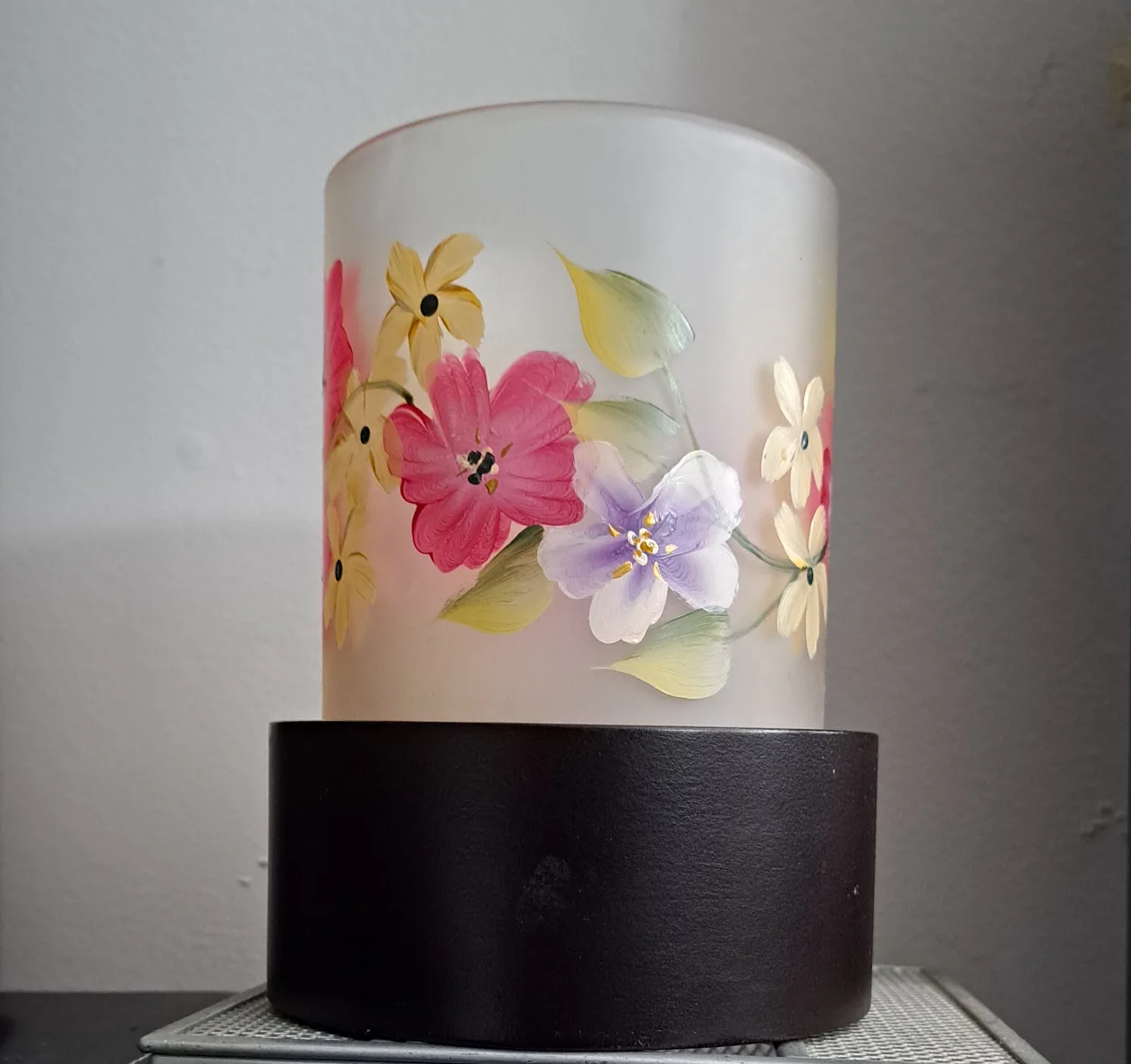Floral Painted Candle Holder image indicator(4)