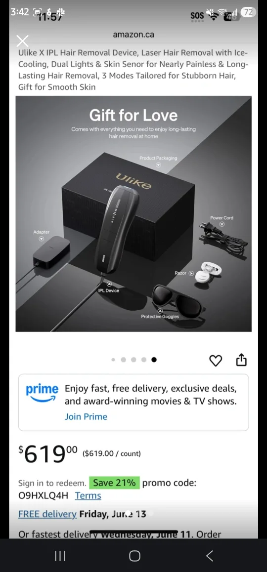 Ulike Hair removal device *sealed* unopened image indicator(2)