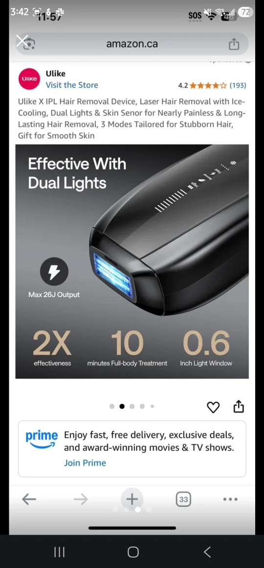 Ulike Hair removal device *sealed* unopened image indicator(4)