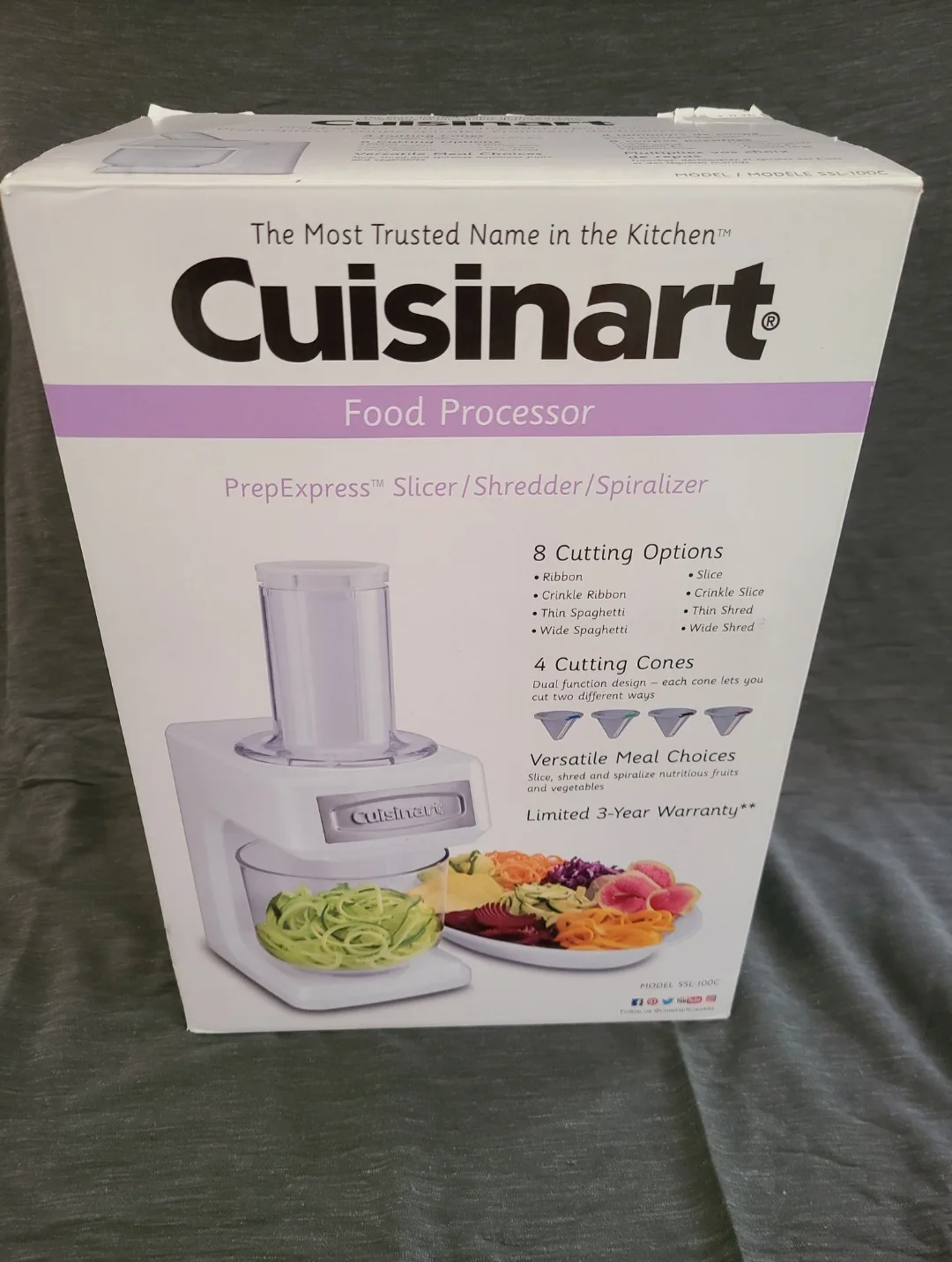 Cuisinart Food Processor PrepExpress Slicer/Shredder/Spiralizer thumbnail