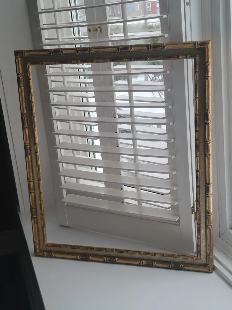 vintage Gold Bamboo Style Picture Frame image indicator(3)