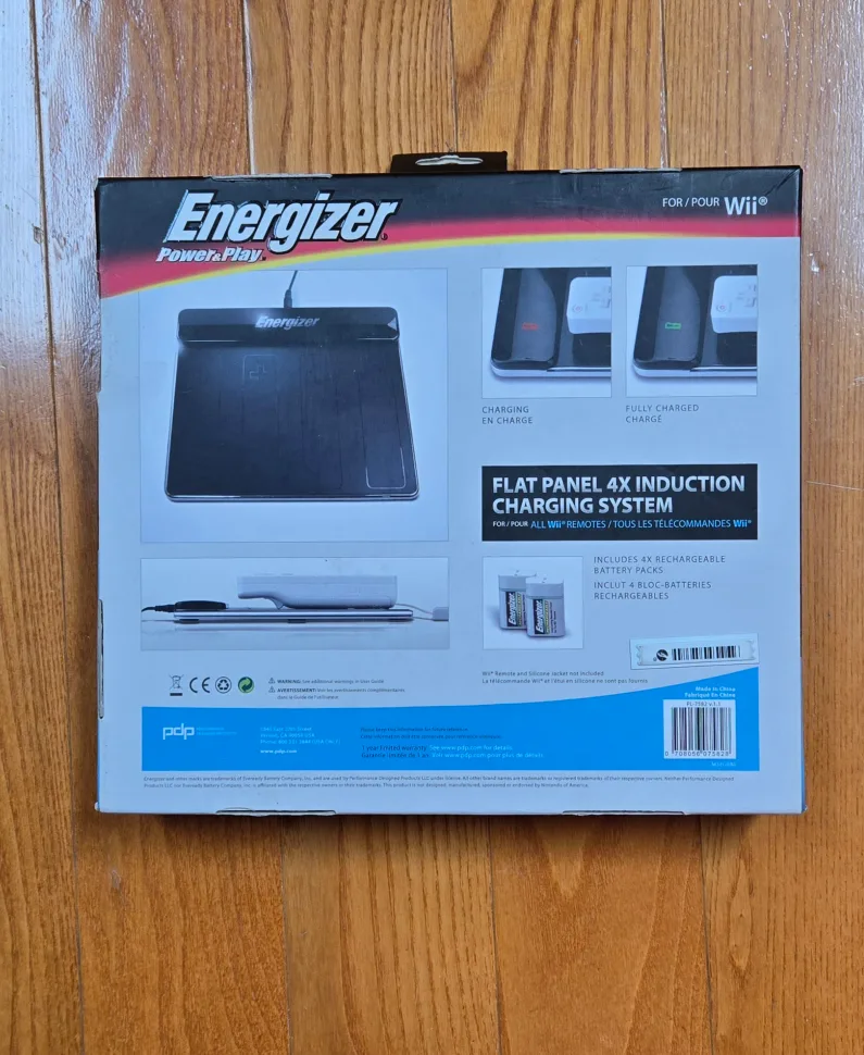 Energizer Flat Panel 4X Induction Charging System for Wii image indicator(3)