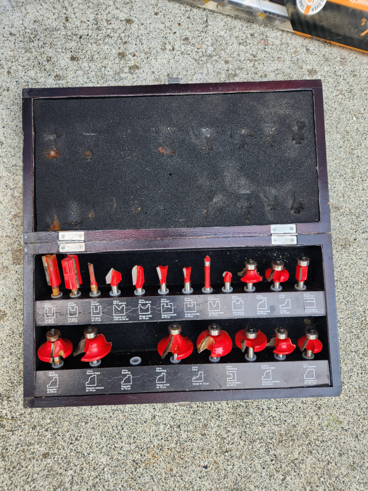 Craftman 75th Anniversary Router Bit Set with Case