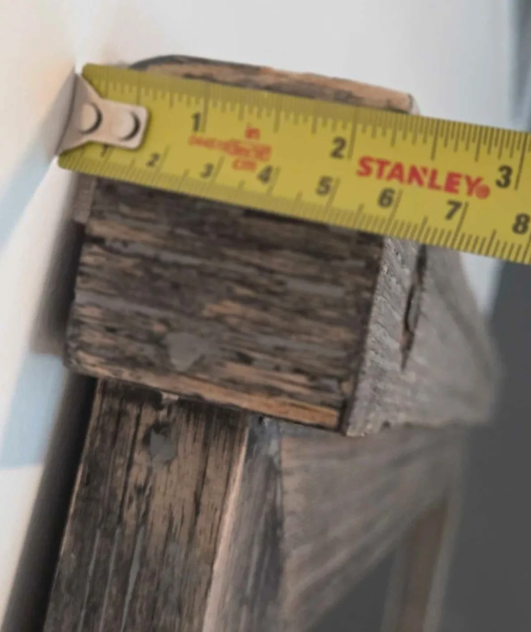 Large Rustic Wood Framed Mirror image indicator(2)