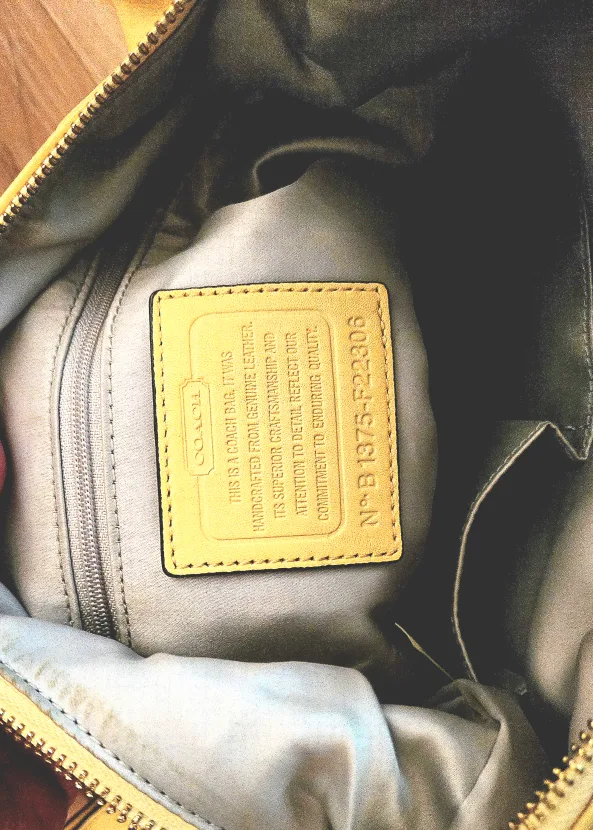 Coach Leather Bag, Authentic image indicator(6)