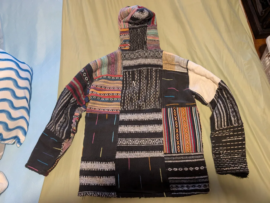 Patchwork Hoodie Large  40 OBO image indicator(2)