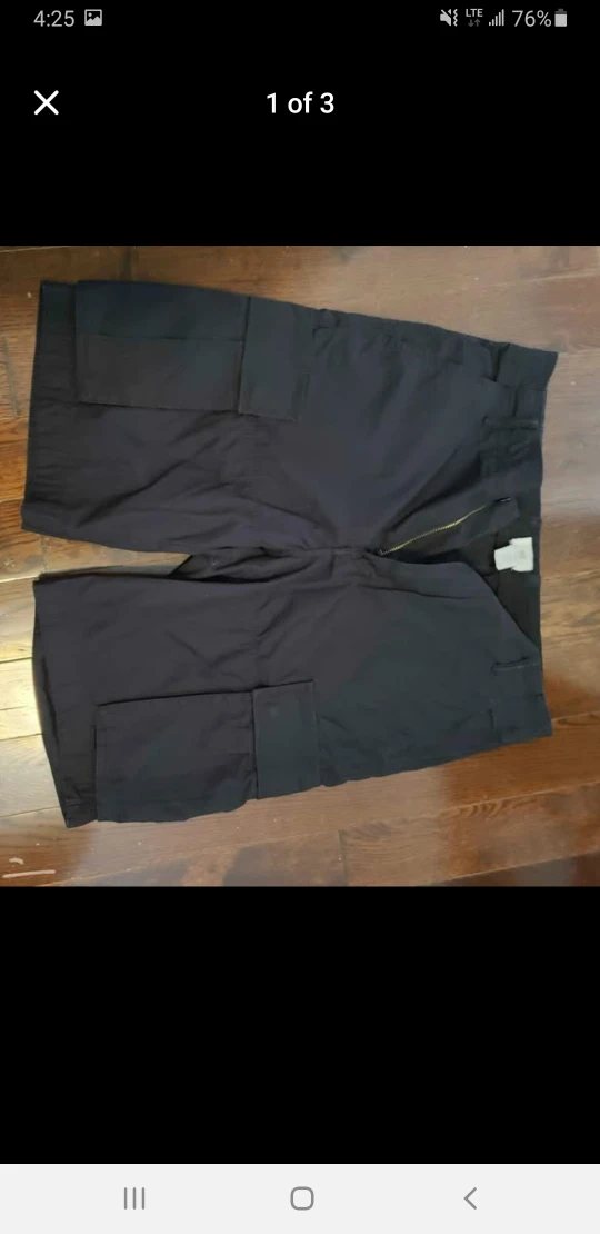 H&M Black Cargo Shorts - Size 32 - photo 2