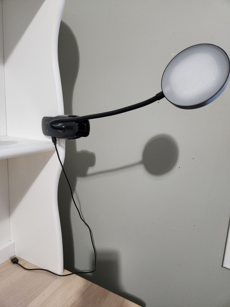 LED Clip-on Desk Lamp - Black