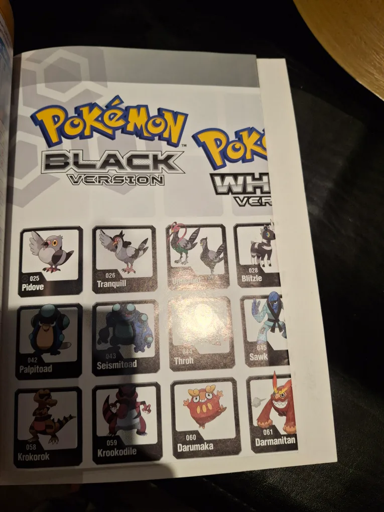 Pokémon. "The official UNOVA POKEDEX & GUIDE" image indicator(4)