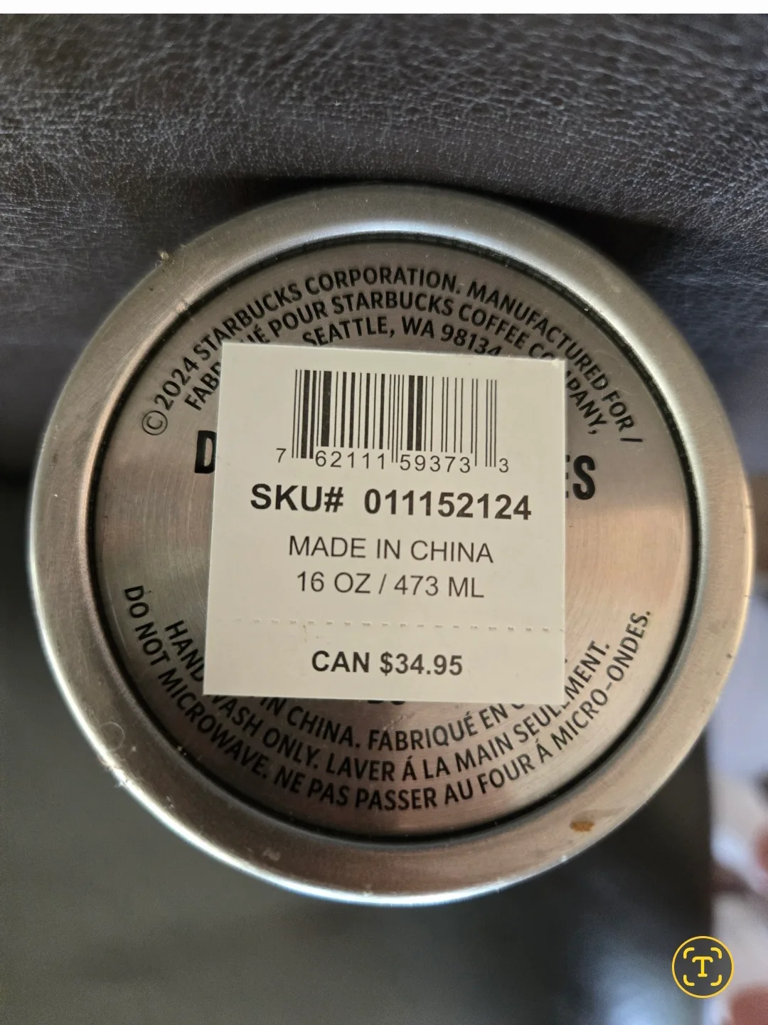 New Starbucks Canada 16oz Tumbler 🧡 image indicator(5)