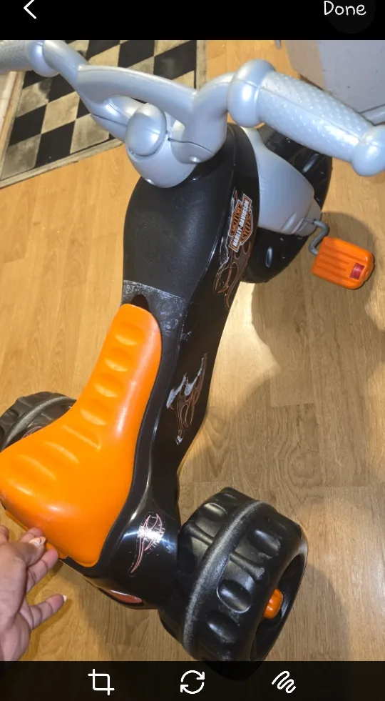 Harley Davidson Tricycle FISHER PRICE✨️🚲 KIDS image indicator(10)