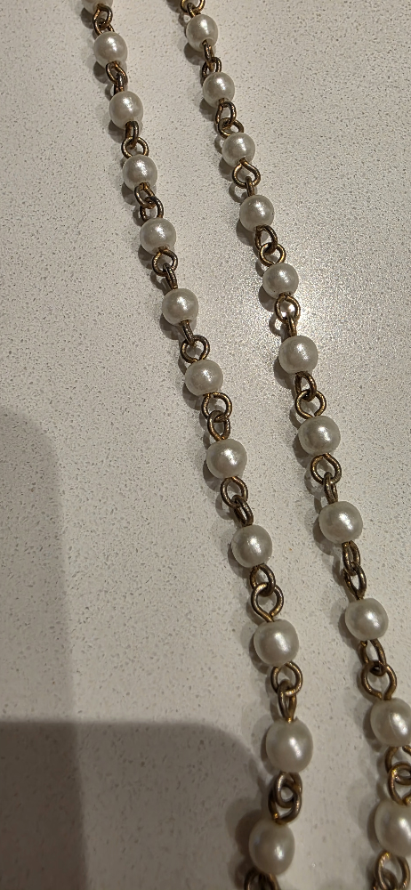 Pearl Cross Pendant Necklace - photo 2
