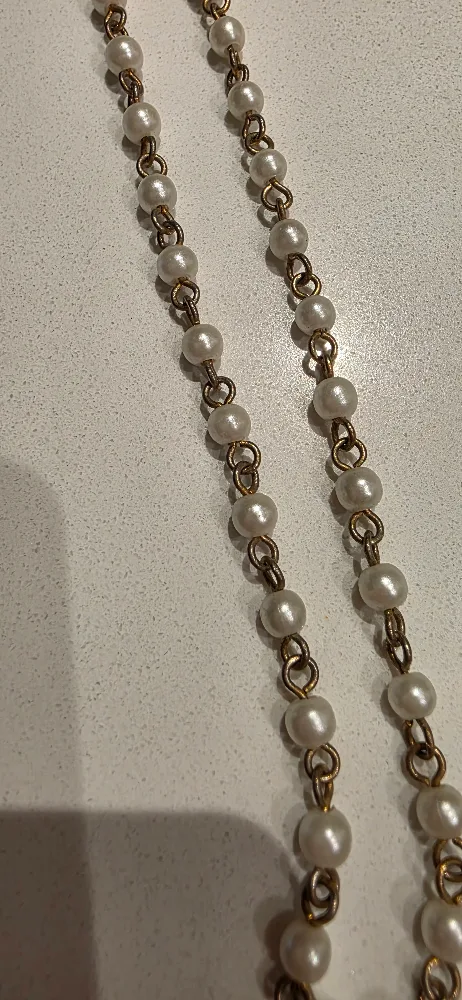 Pearl Cross Pendant Necklace image indicator(2)