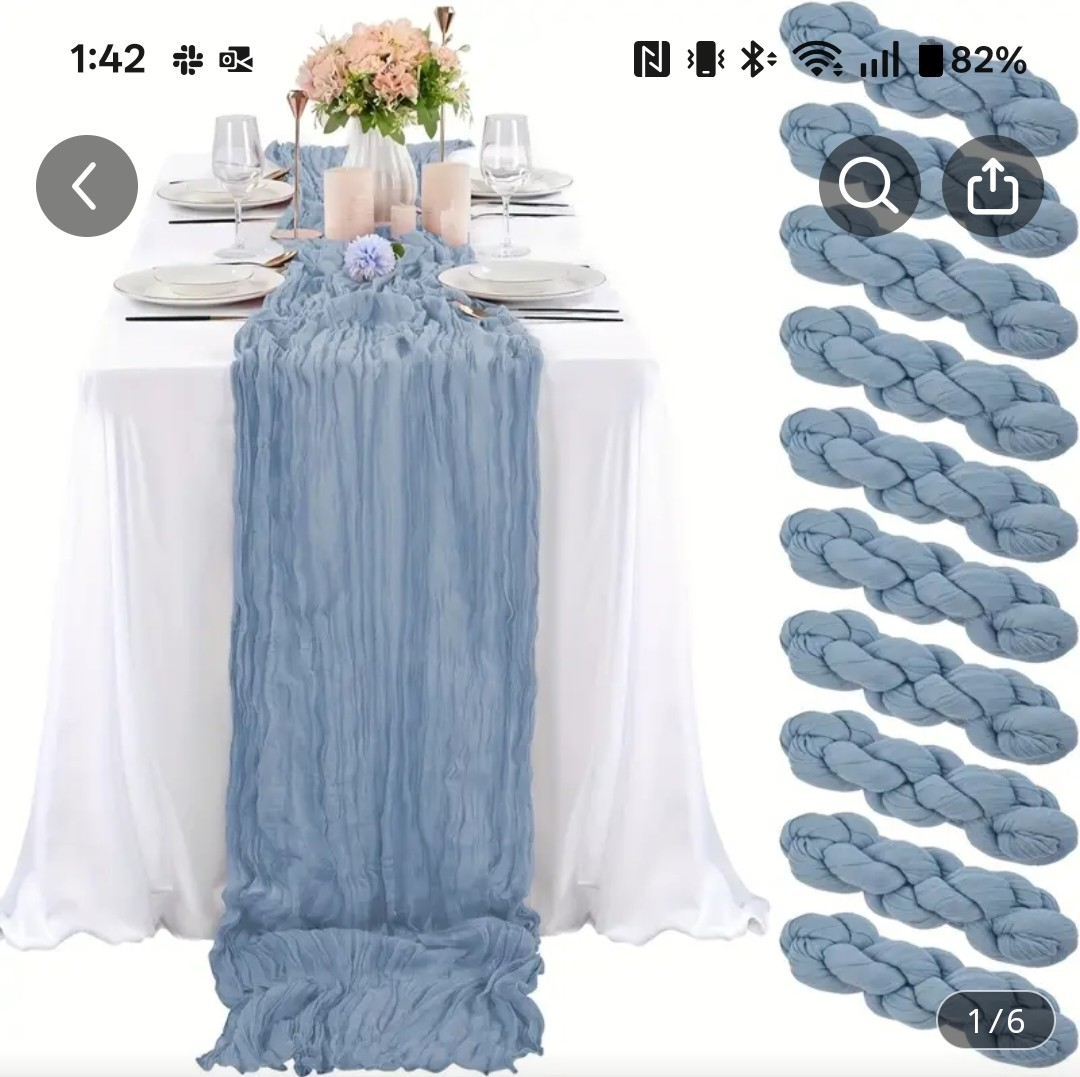 Blue Table Runners