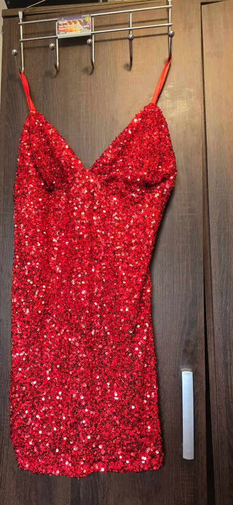 Fashion Nova Red Sequin Dress - Size 1X thumbnail