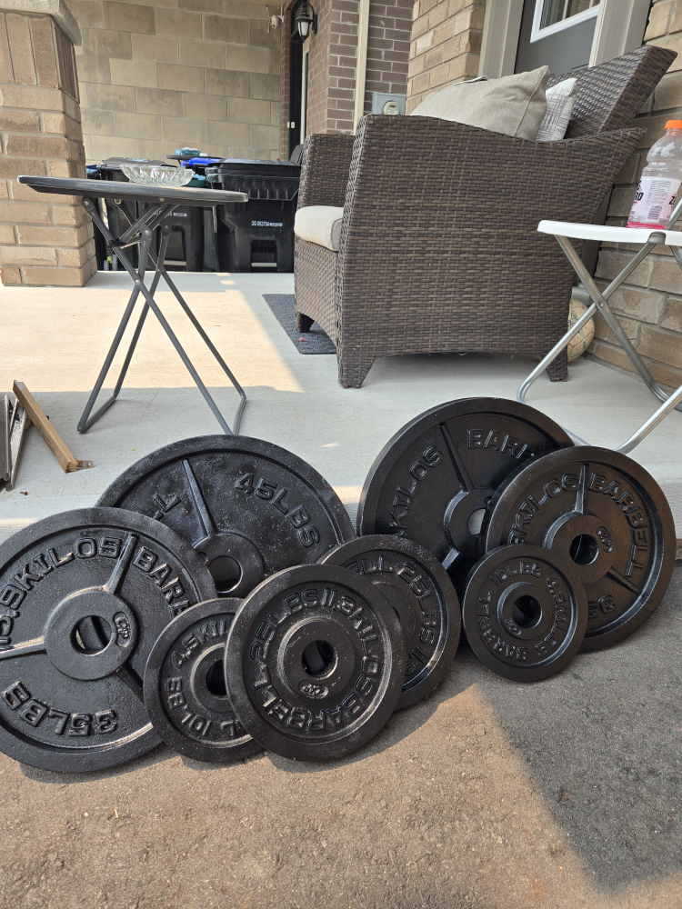 Olympic Barbell Weight Plates Set
