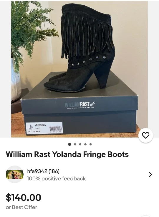 WILLIAM RAST Fringed Suede Booties image indicator(6)