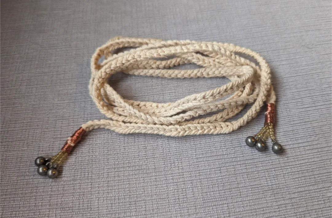 Braided Belt with Metal Beads thumbnail