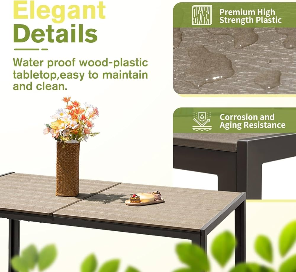 Outdoor Dining Table and Chair Set - photo 3