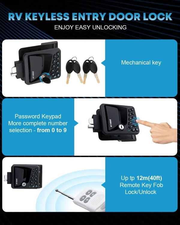 RV Door Lock Keyless Entry BNIB image indicator(7)