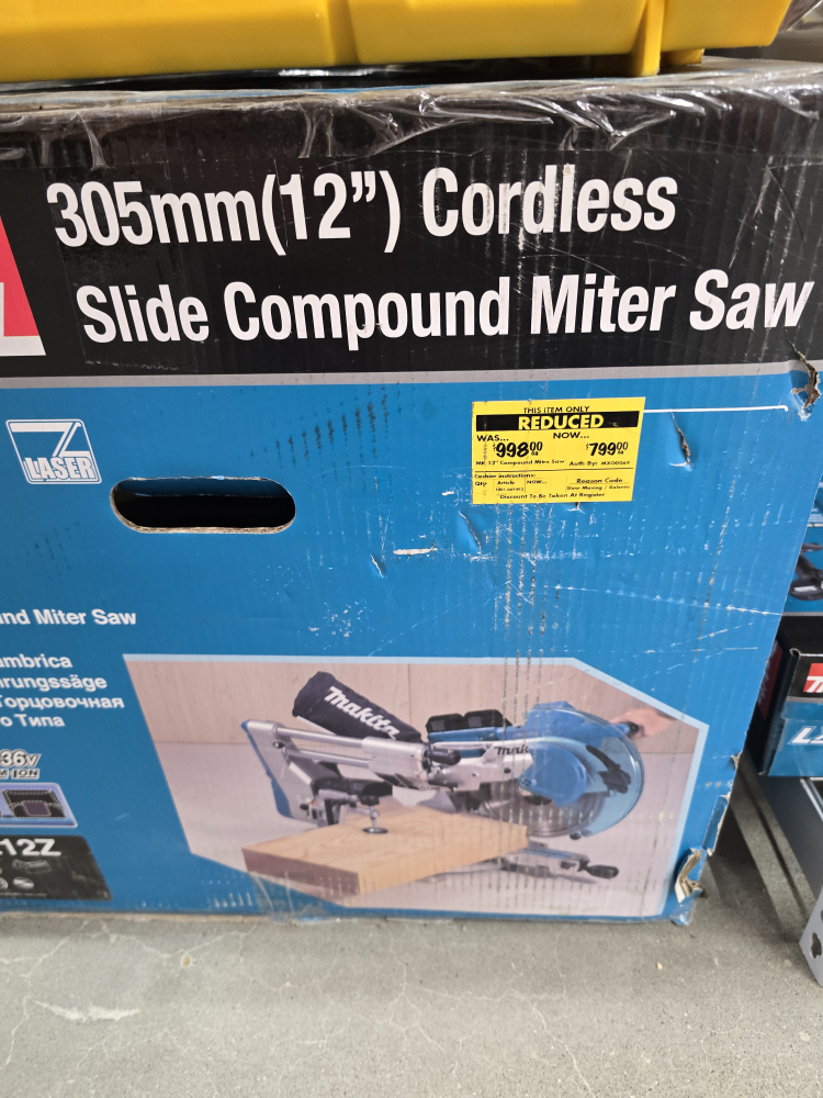 Makita 305mm (12") Cordless Slide Compound Miter Saw