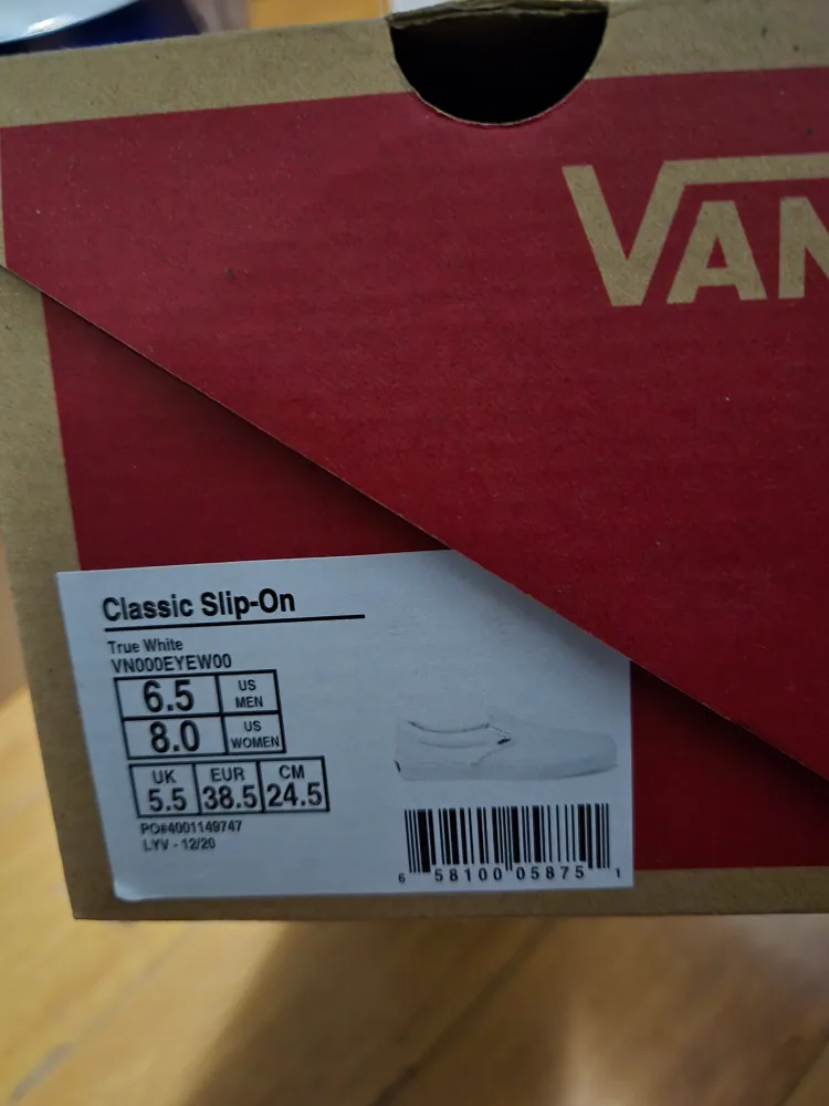 Vans classic slip on white men's image indicator(2)
