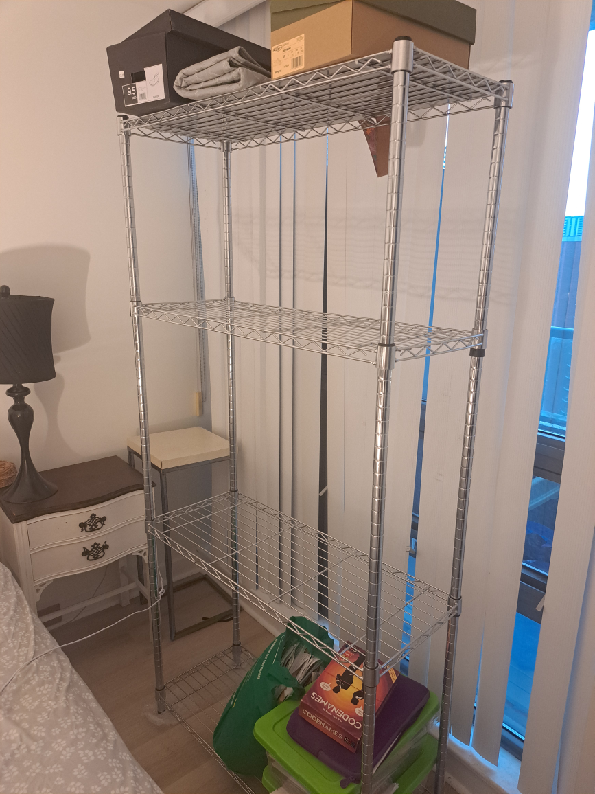 Chrome Wire Shelving Unit - photo 2