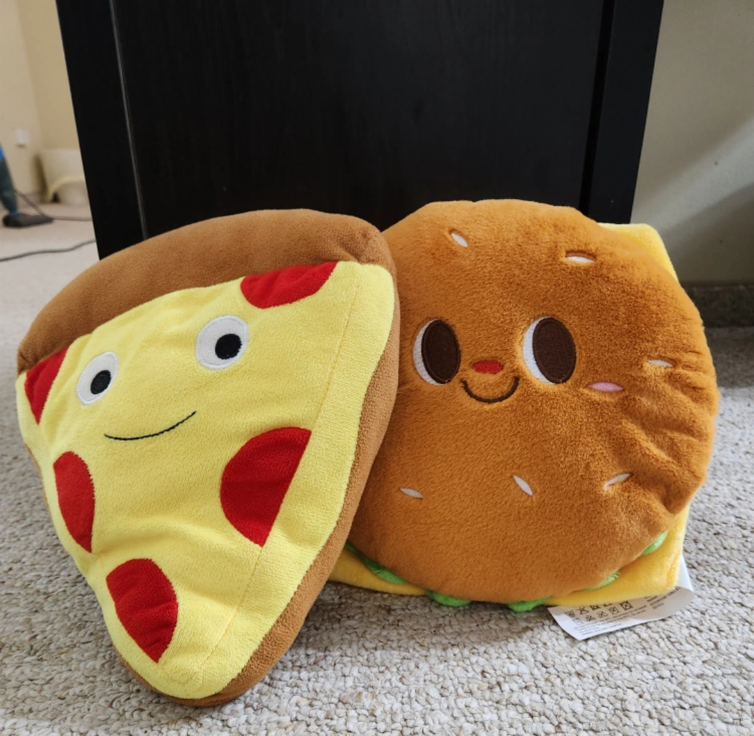 Pizza and Burger Plush Pillows - photo 5