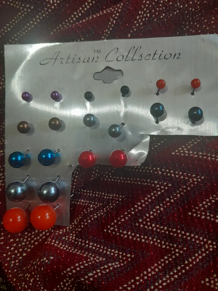 Artisan Collection Stud Earrings - Set of 10 Pairs thumbnail
