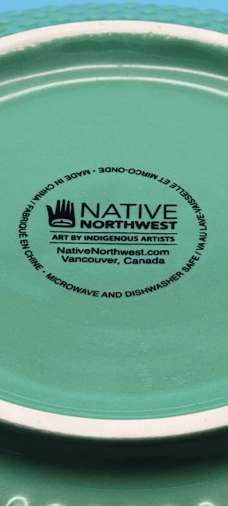 🥳VGC🤩 Serving Bowl Porcelain by Gitxsan artist Trevor Angus image indicator(9)