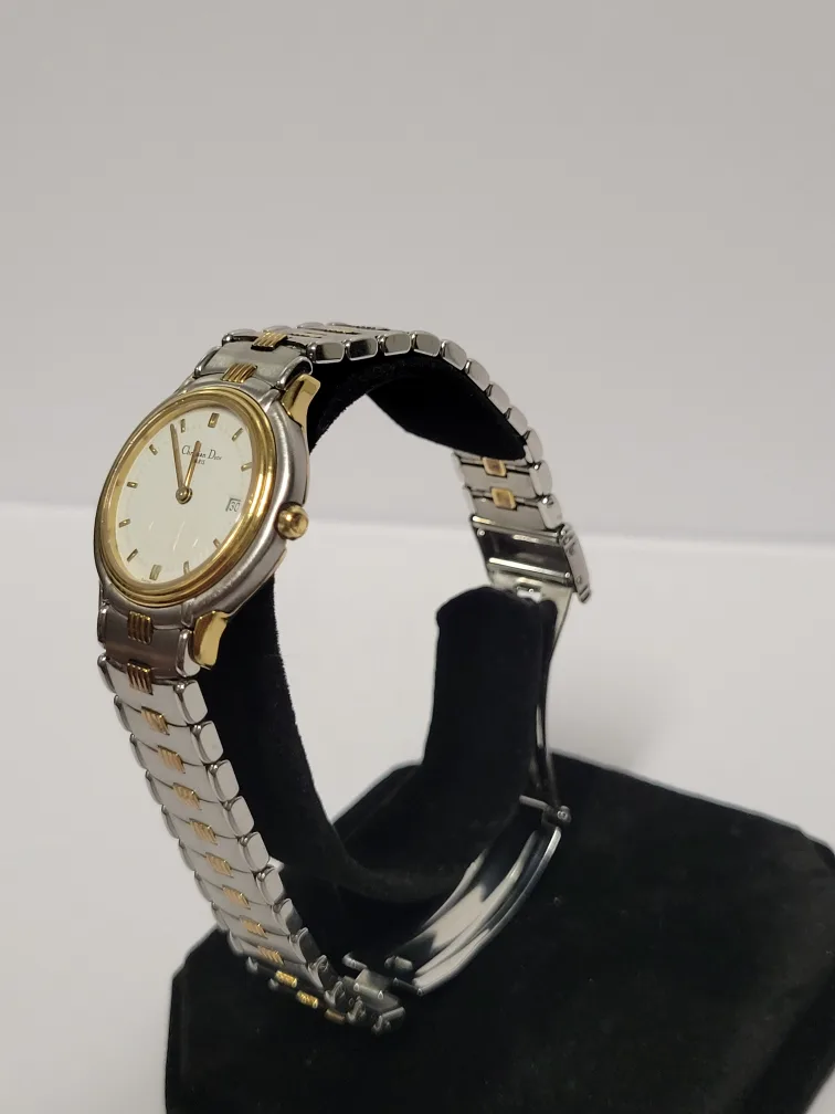 Vintage Christian Dior Two tone watch image indicator(7)