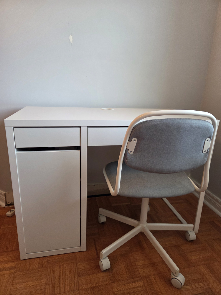 IKEA Desk and Chair Set - White - photo 3