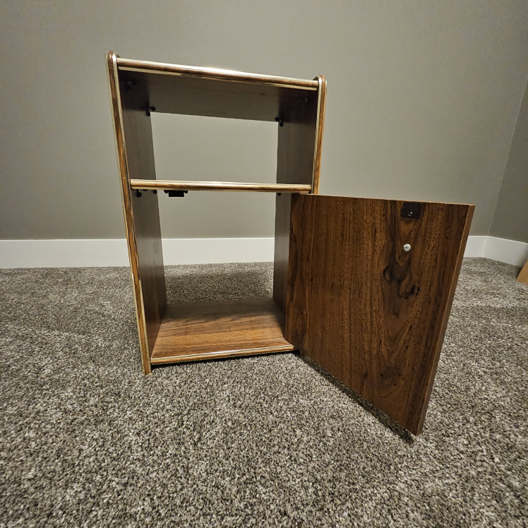 Wooden Side Table with Door - photo 2